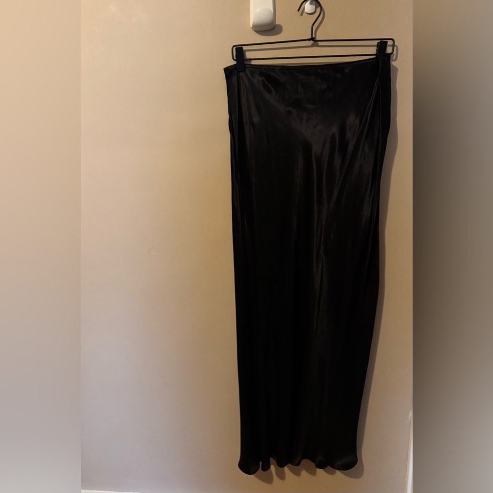 Topshop Black Slip Skirt